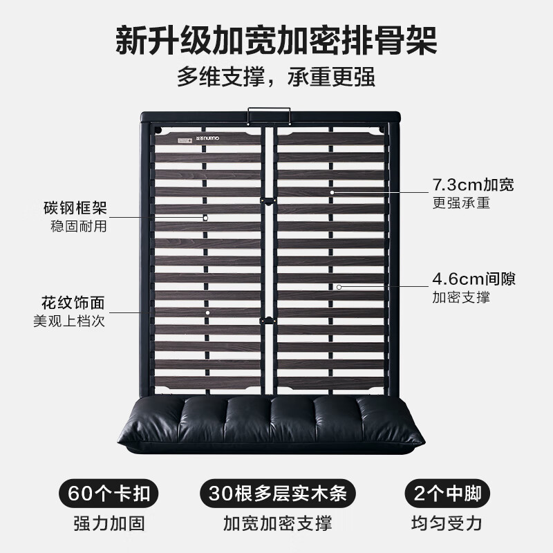 Quanyou Home Italian light luxury leather bedside soft cover master bedroom first floor cowhide art bed 1.8 meters 2 meters double bed