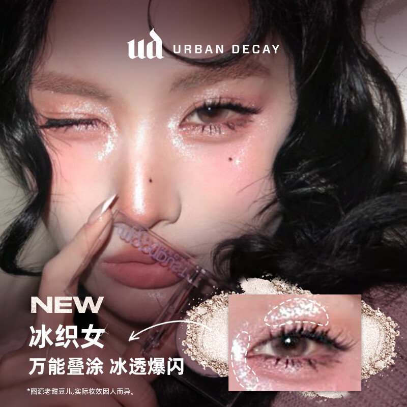 Urban Decay UD Cowherd Eyeshadow Tea Cowherd Monochrome Palette High Glow Glitter Birthday New Year Valentine's Day Gift