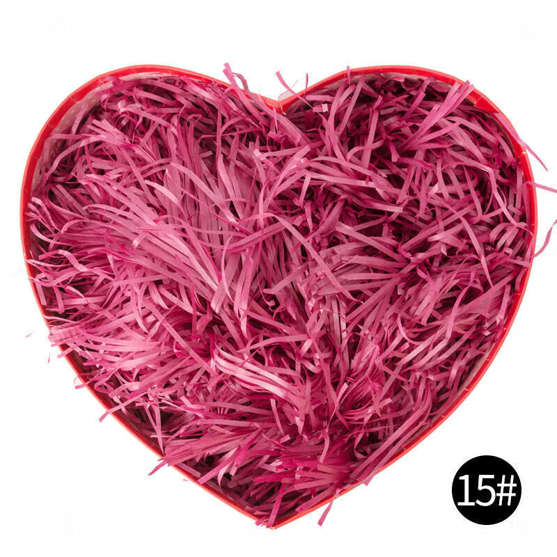 Raffia filling Internet celebrity gift box souvenir cushioning filling for boyfriend and girlfriend wedding candy bedding manufacturer wholesale wine red 500g super cost-effective