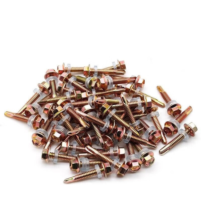 Meikejie national standard 5.5 hexagonal drill tail wire national standard dovetail wire color steel tile special nails steel structure nails self-tapping screws main picture