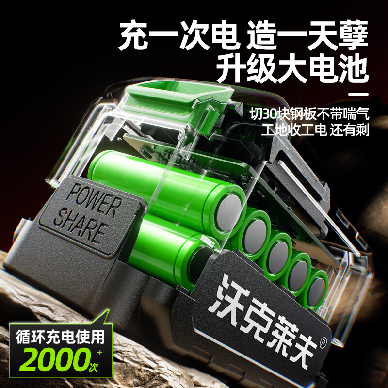 Walkerlive 21V brushless lithium battery angle grinder multifunctional rechargeable cutting machine polishing machine high power angle grinder