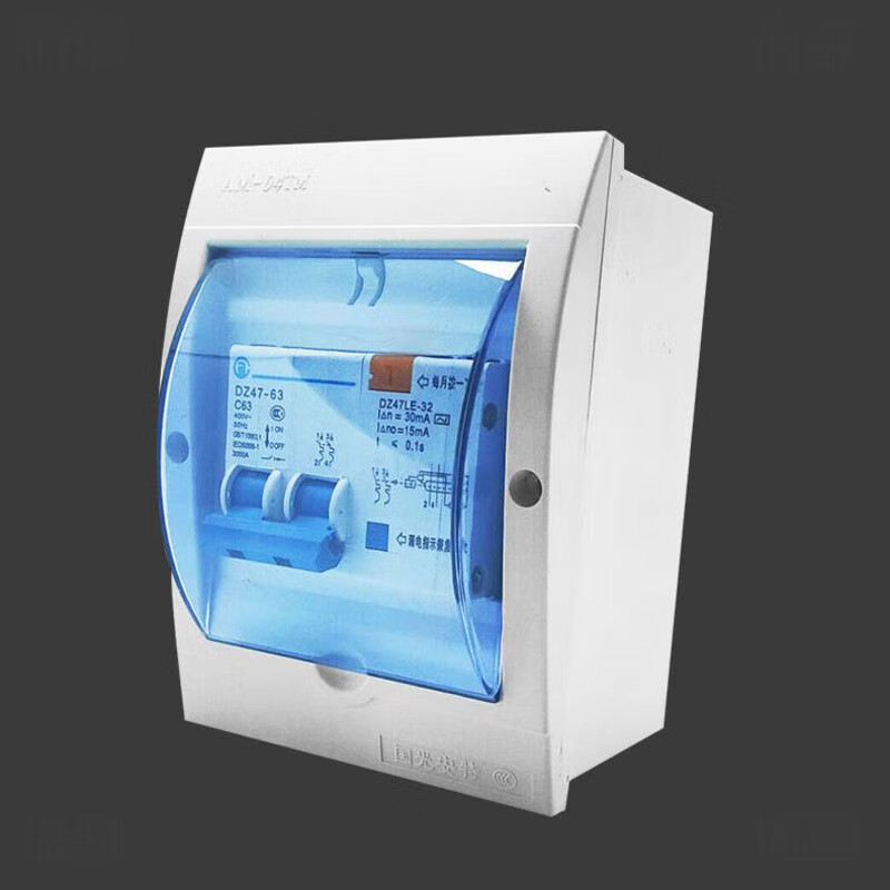 Waterproof electric gate switch genuine electric appliance leakage switch with box 2P63ALE water heater air conditioner leakage protector 2P air open with waterproof box 16A