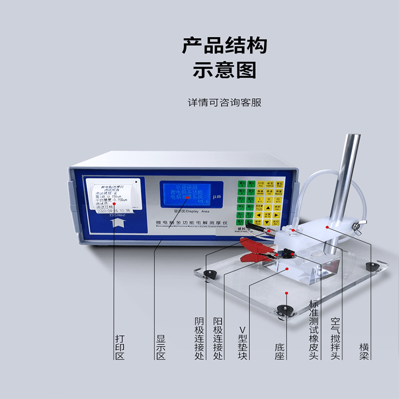 Green Lin same material multi-layer nickel zinc plating layer measuring instrument metal plating layer thickness detector type 1 (single layer coating)