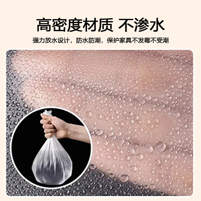 Zhaoshen Dustproof Plastic Film Disposable Dustproof Film Furniture Protective Film Decoration Paint Spray Masking Film Dormitory Dust Covering Film with Positioning Sticker 4m*20m*1 Roll Jingcangfa