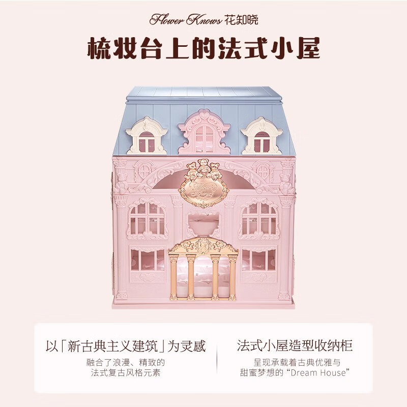 Flower Knows Sweetheart Bear Series allin gift box film-forming lip jelly blush eyeshadow concealer palette perfume for your girlfriend Sweetheart Bear Series allin gift box 1 piece