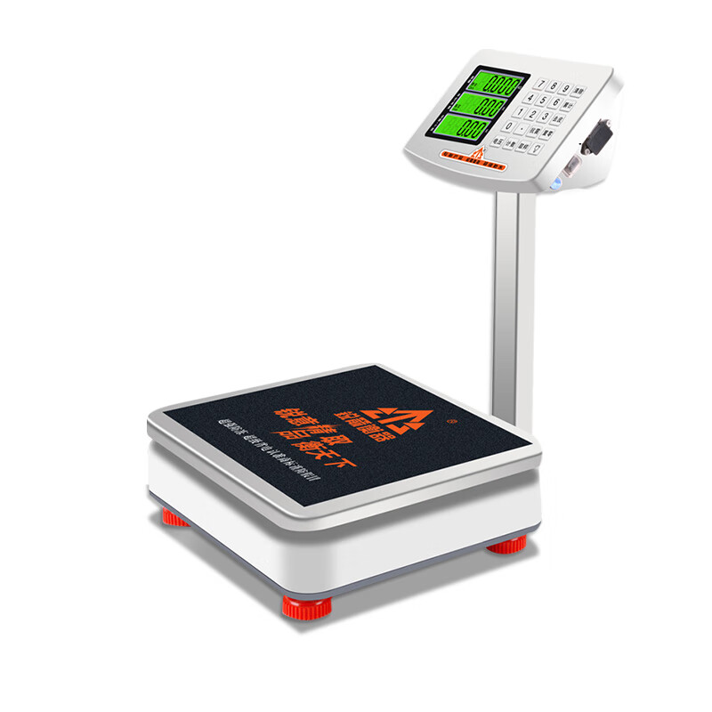 Wrigley Sharp Arrow 60kg electronic scale commercial small 50kg high-precision weighing waterproof platform scale seafood aquatic product electronic scale pole LCD 60kg collection free screwdriver black letters