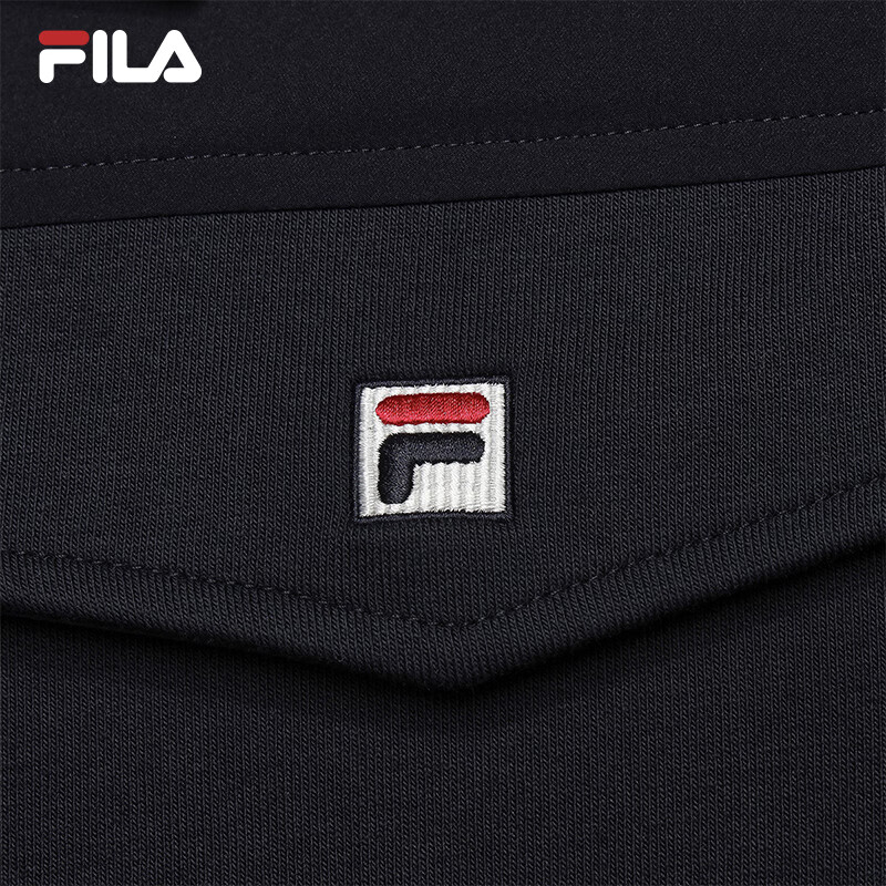 FILA official men's knitted long-sleeved jacket 2025 winter new fashion casual and comfortable lapel top Legend Blue-NV M 170/92A/M
