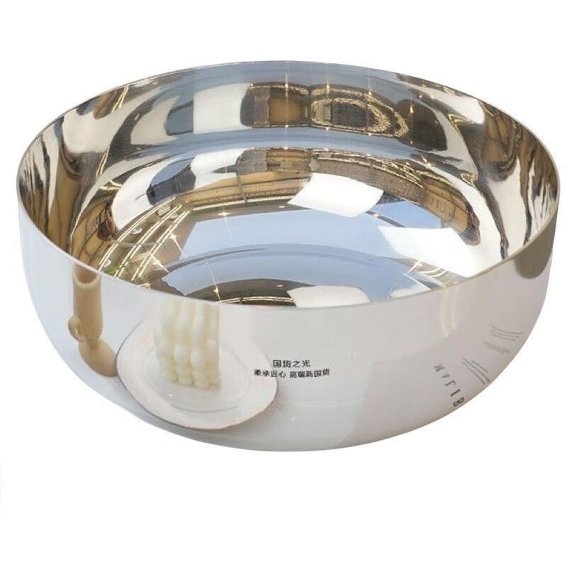 Chaosihui Extra Thick and Basin Extra Thick 316 and Basin Household Weighted Thickening and Basin Extra Thick Curled White Steel Basin Non-stick High Temperature Resistance Extra Thick 31cm and Basin