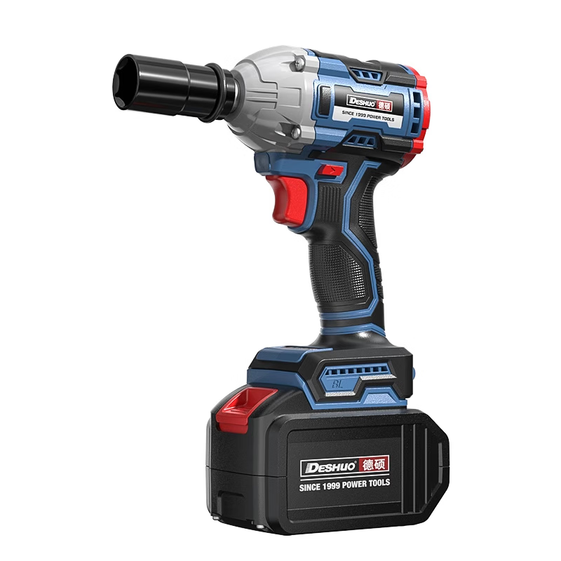 DESHUO electric wrench 320 high torque lithium impact wrench dual electric disassembly tire scaffolding sleeve wind cannon