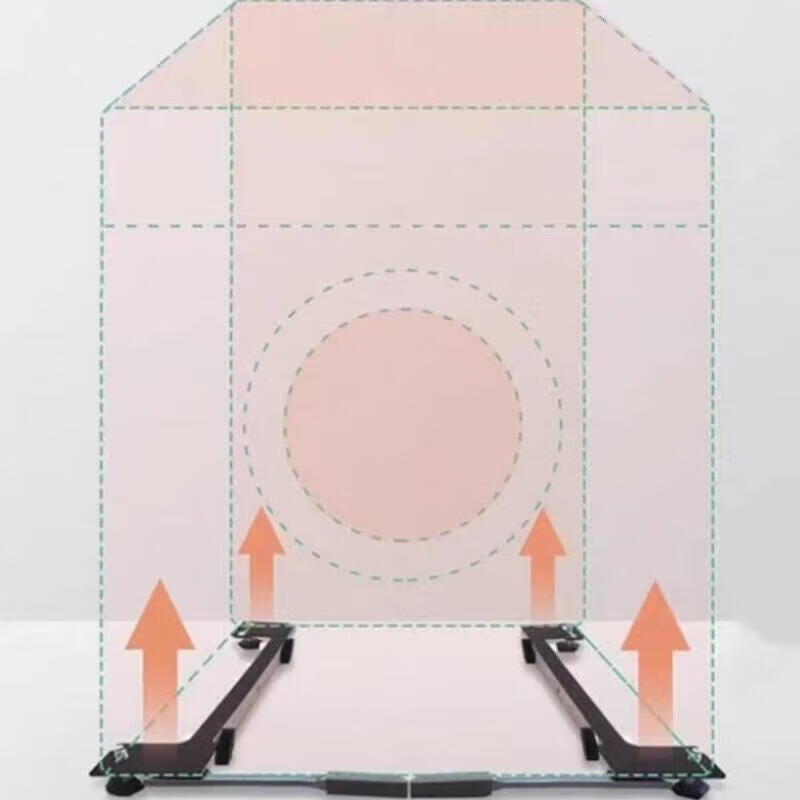 Applicable to Midea/Little Swan/Haier/Casarte/LG/Xiaomi washing machine invisible removable lifting base. Please note the brand and model when placing an order.