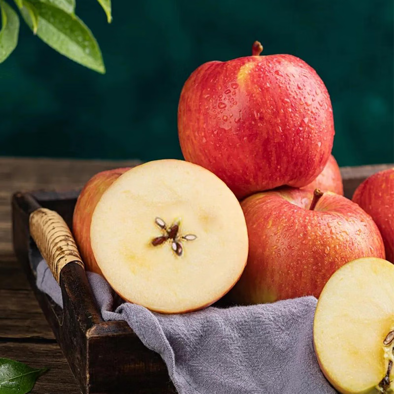 Jingxiansheng Xinjiang Aksu Apple, net weight 4.5 catties, fruit diameter 75-80mm, straight from the source of the fruit