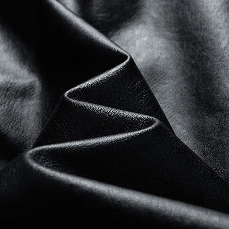 Pierre Cardin Jacket Men's Autumn and Winter Casual Jacket Top Velvet Thickened Outdoor Leather Jacket Black Velvet 2XL