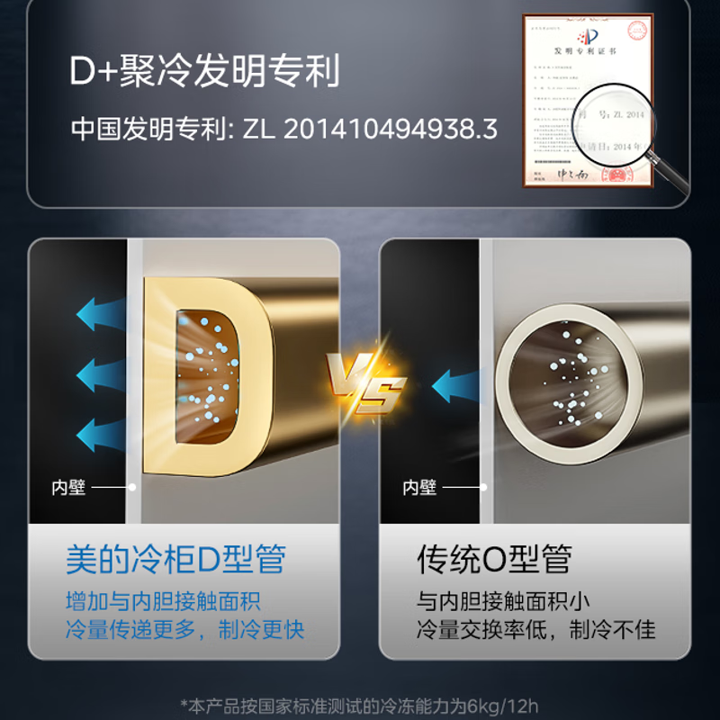 Midea Freezer Household 100/143/200 Liter KMF Freezer Single Temperature Refrigerated Refrigerated Freezer Fresh-keeping Small Freezer No Need for Frequent Defrosting First-Level Energy Efficiency Power-Saving Refrigerator Frost Reduction New Year's Goods Same Style PCM Liner 100L Frost Reduction 100KMC