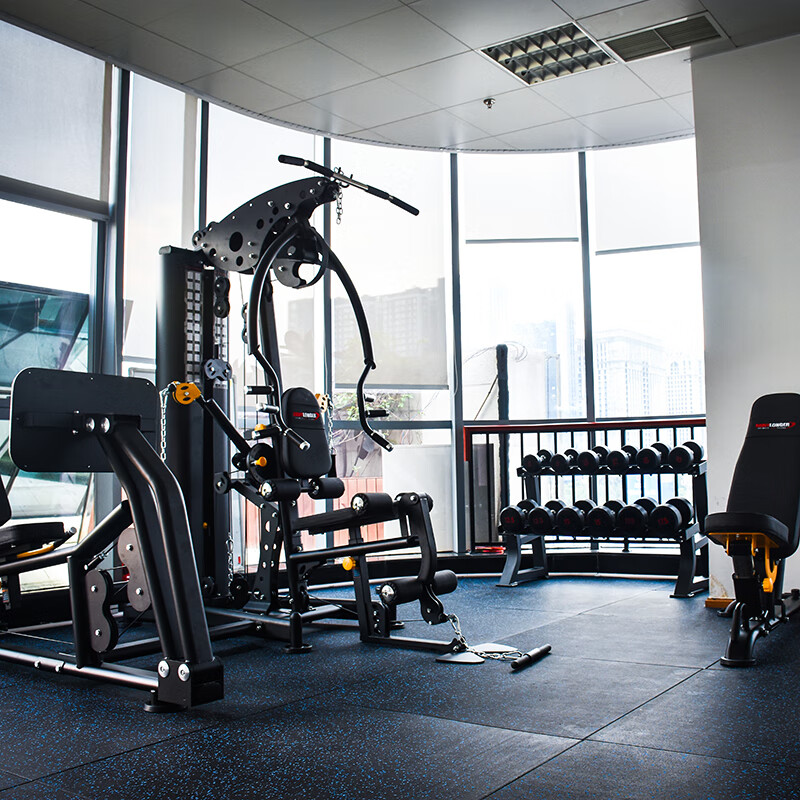 RECHFIT gym rubber floor mats, shock-absorbing, soundproofing, anti-slip, anti-smashing, cushioning floor fitness floor mats, sports floor rubber