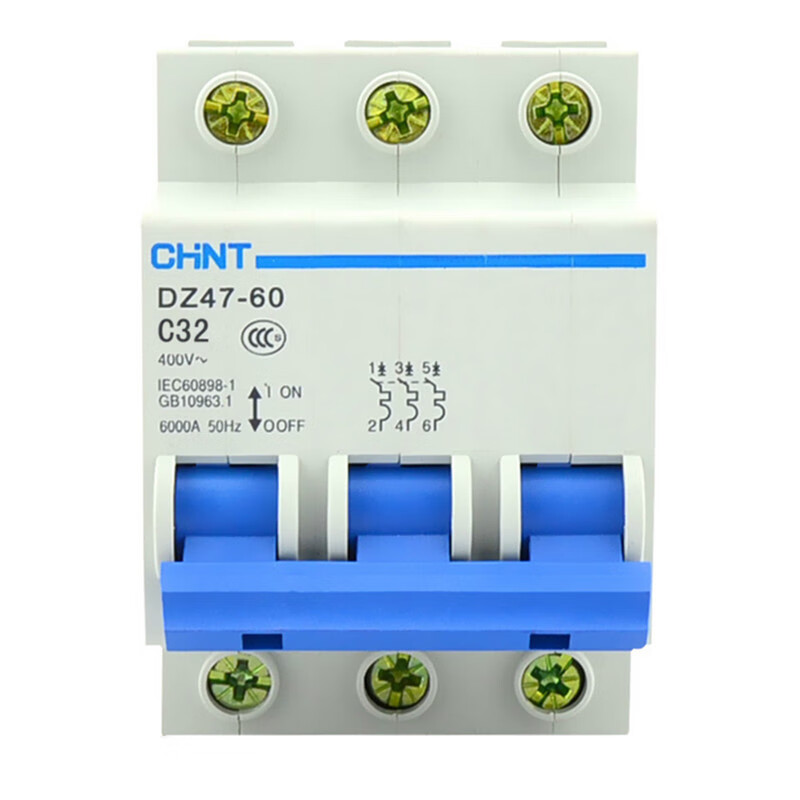 Chint circuit breaker DZ47-60 series 1P 2P 3P 4P air switch 10A/16/25/32/40/60A 16A 1P