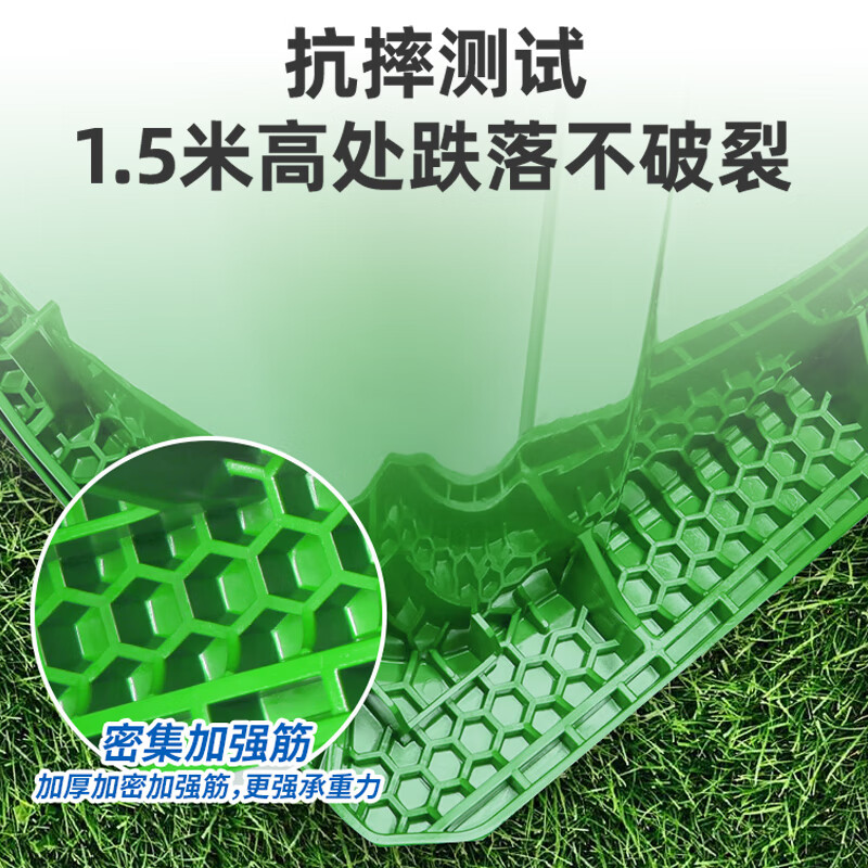 Nafunia outdoor trash can extra thick 120L commercial plastic sanitation trash can with cover wheel industrial community property flip-top peel box green