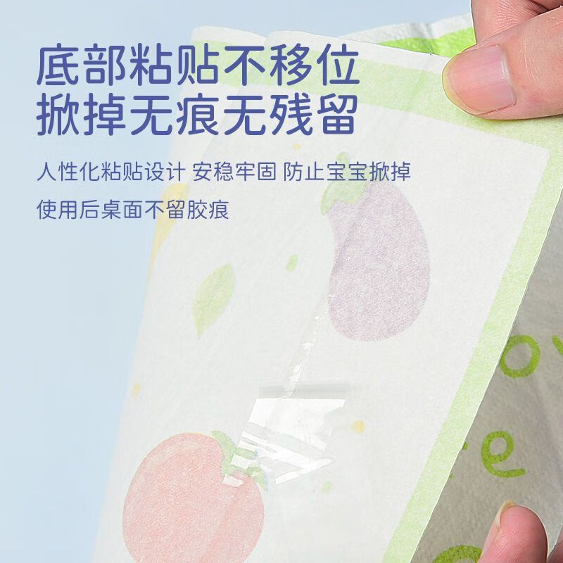 RSRDDY disposable placemats, baby table mats, waterproof, children, students, toddlers table mats, tablecloths, water-absorbent eating rectangular, independent small packaging, Rabbit placemats, 20 pieces