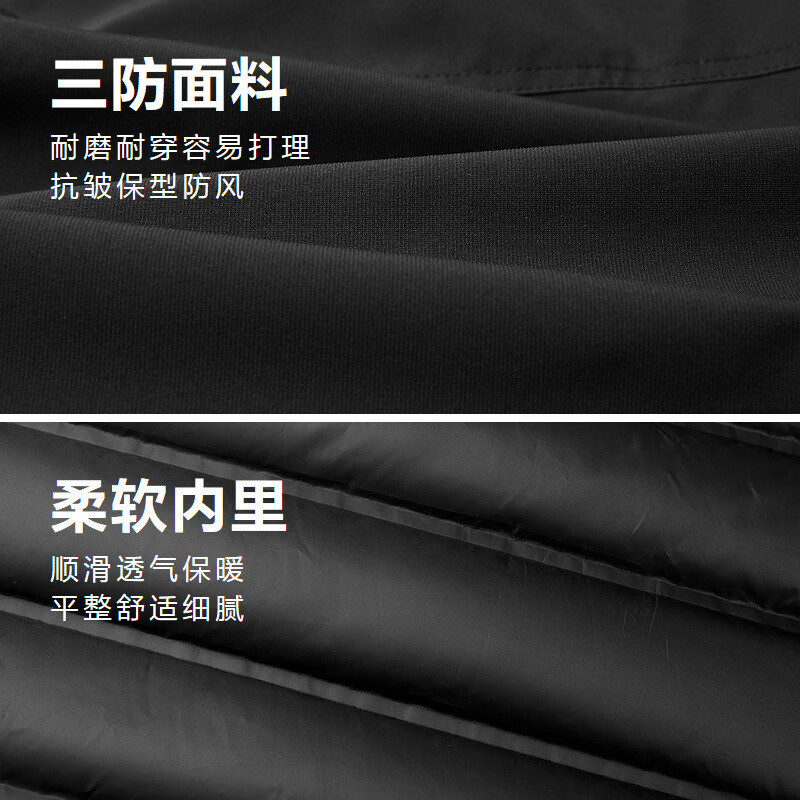 Heilan House three-proof hooded down jacket for men, 90 down, high quality down, 129-165g down jacket, men's winter jacket