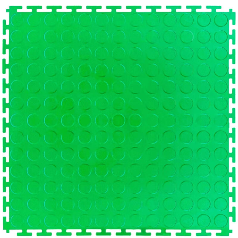 5 thick spliced industrial floor for workshops, non-slip and wear-resistant PVC floor mats, insulated soft floor tiles for car repair workshops, gray round coin pattern 5MM