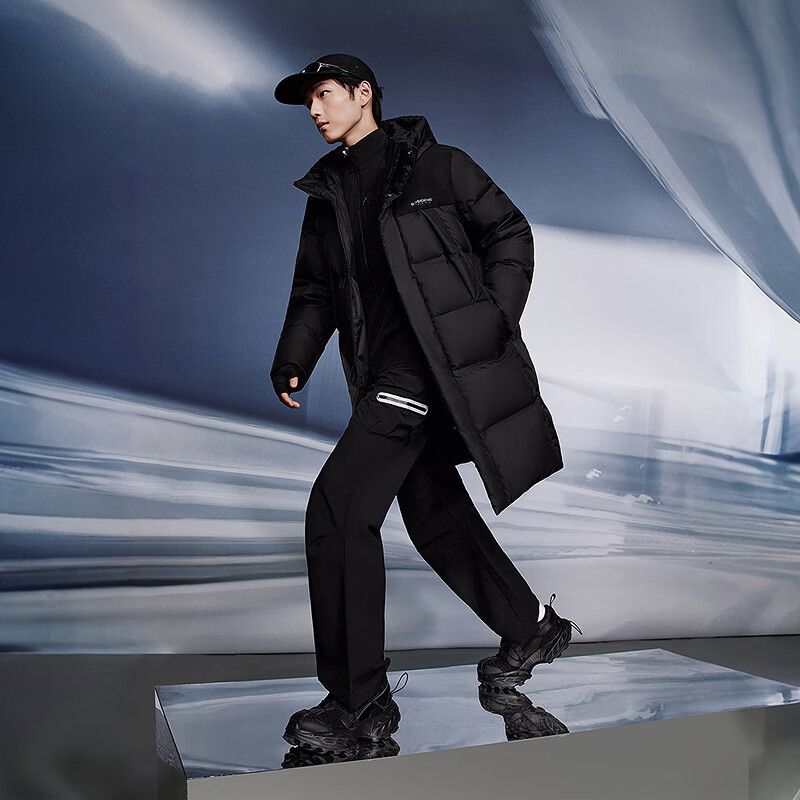 Bosideng 25 Years Winter Down Jacket Men's 90 Fleece Thickened Hooded Loose Mid-Length Casual Versatile Warm Jacket