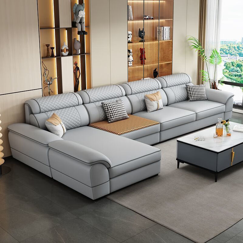 Huang Kairui's new winter and summer dual-use removable cotton and linen sofa, modern and simple living room, fabric, large and small, cat claw leather sofa, double + single + imperial concubine 3.2 meters + coffee table TV cabinet, skin-friendly and breathable cotton and linen, soft and delicate sponge, color contact customer service
