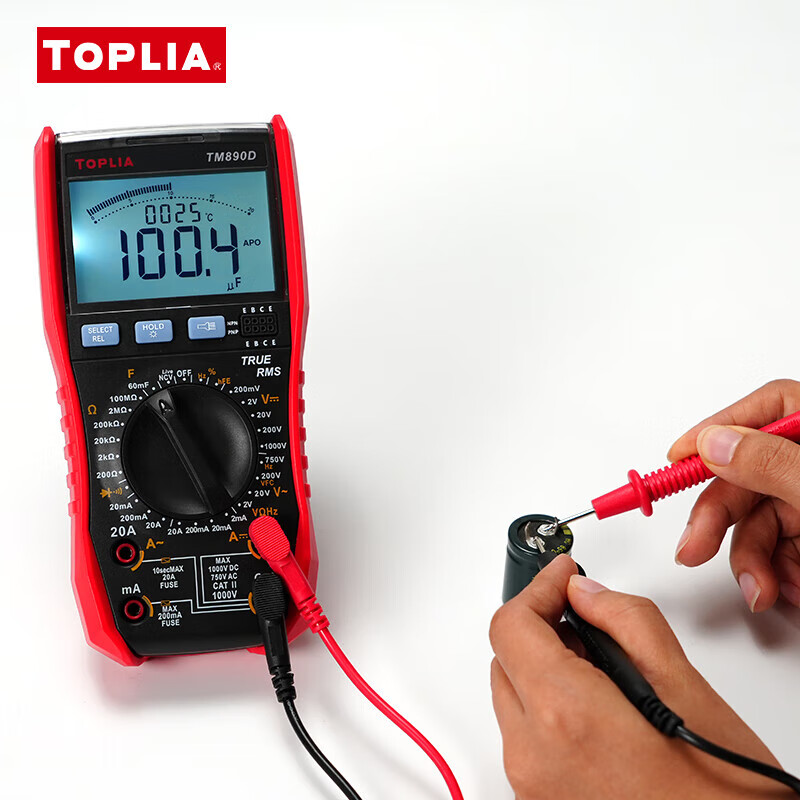 Toplia (TOPLIA) Unilid produces AC and DC clamp meters, digital ammeters, high-precision current clamp meters, multi-function multimeters TM890D digital multimeters