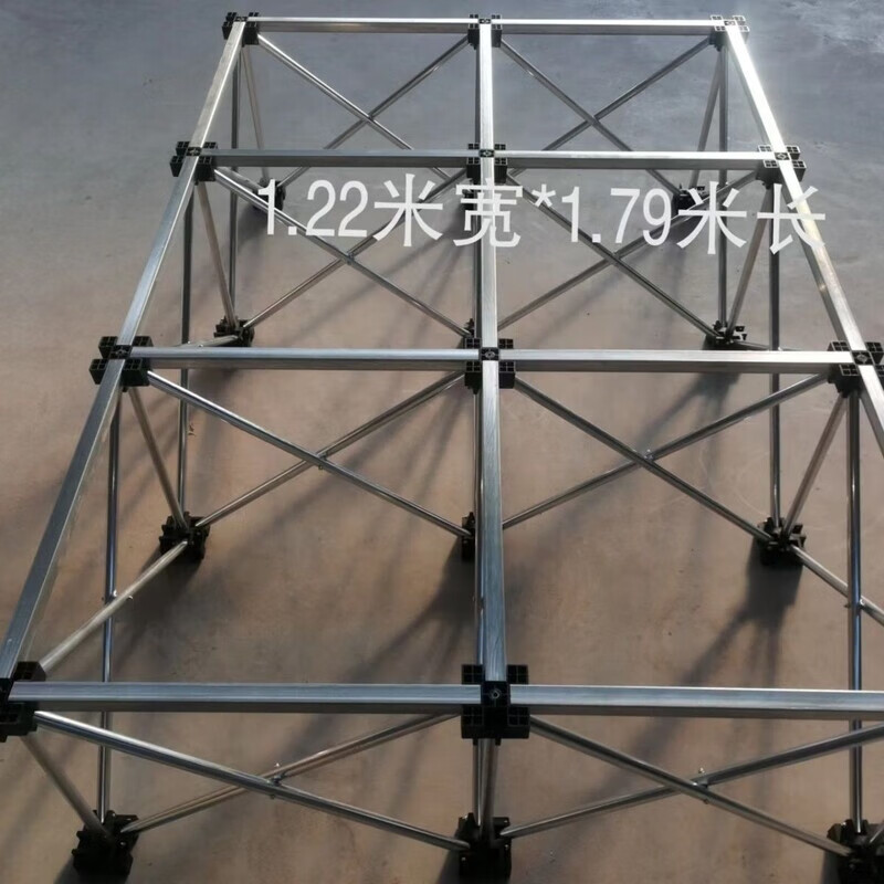 Mo Peng spider leg workbench reinforced galvanized steel spider leg rock slab workbench woodworking bricklayer tile glass marble processing platform telescopic portable multifunctional rock slab shelf woodworking stainless steel 15 legs 1.22 meters wide by 2.36 meters long by 75 centimeters high