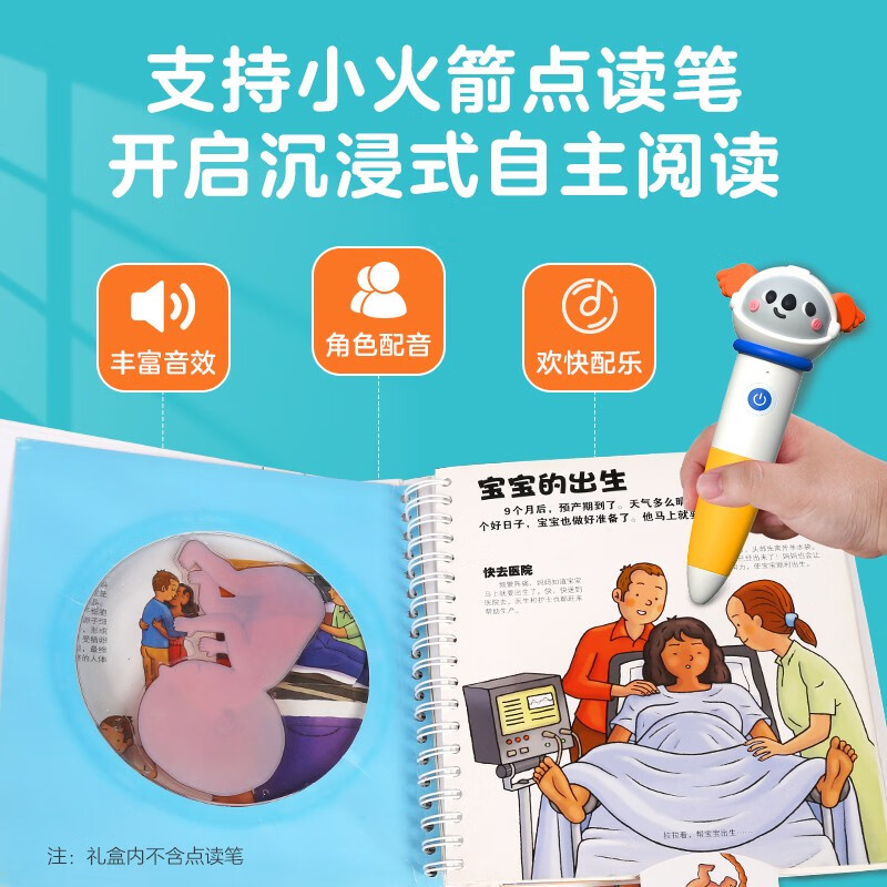 Our body commemorative edition gift box (a classic for children's physiological enlightenment) 3-6 year old children's popular science pop-up book, money-saving card