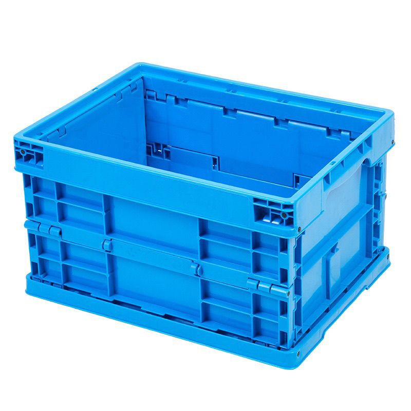 Folding storage box large size with cover plastic thickened factory rectangular turnover organization logistics without cover DH4323C 400X300X230