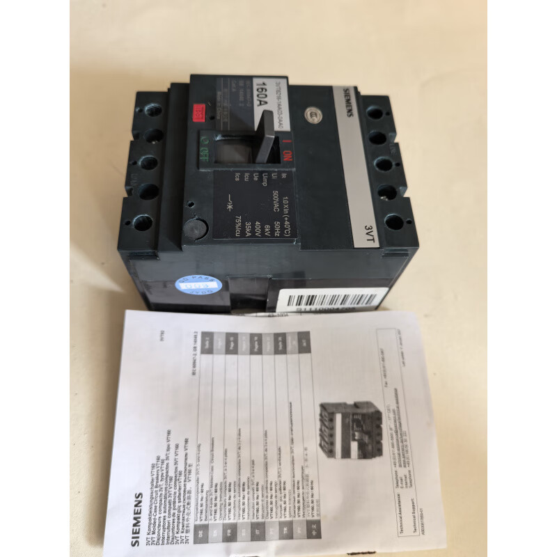 3VT8216-1AA03-0AA0, Siemens molded case circuit breaker 160A, 3P, in stock with original packaging
