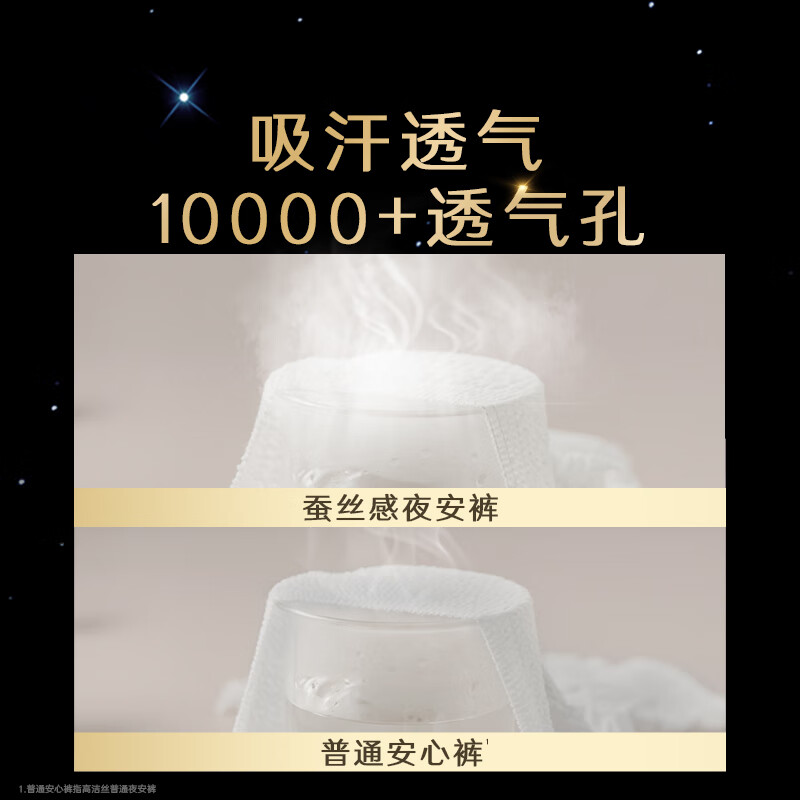 Kotex top-quality soft silk-feel night pants L size 8 pairs 100-140 catties trouser-type sanitary napkin sleep pants self-operated