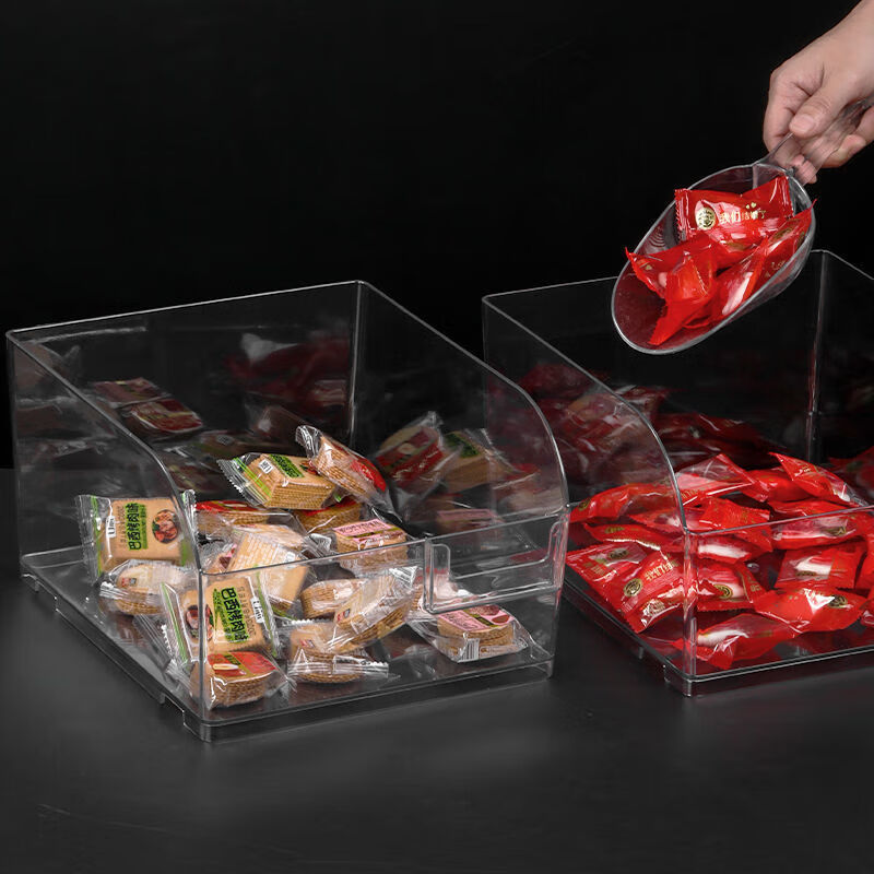 City display box food storage box Zhao Yiming wants to come to snacks the same convenience store bulk transparent display box 0 13 20 single one pack size specification 25291016A style one-piece