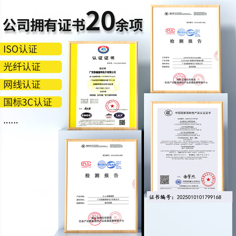 Guangchangxing (G.C.X) national standard power cord two-core bare tail with two plugs two-hole 220V10a electrical self-wiring electrical equipment internal wiring 2-core 0.75 square copper white 1 meter