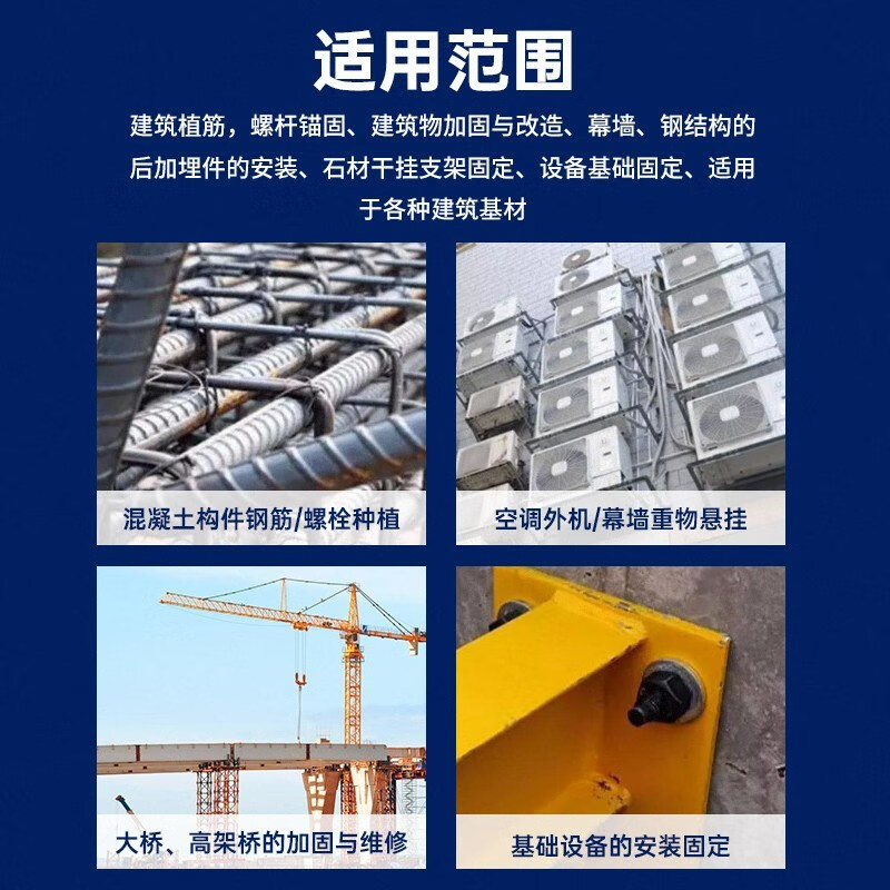 VIKAGU two-component epoxy injection gun for strong reinforcement of reinforced concrete resin planting glue VGBA01 360ml