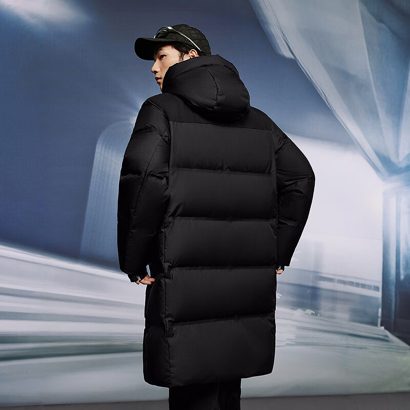 Bosideng 25 Years Winter Down Jacket Men's 90 Fleece Thickened Hooded Loose Mid-Length Casual Versatile Warm Jacket