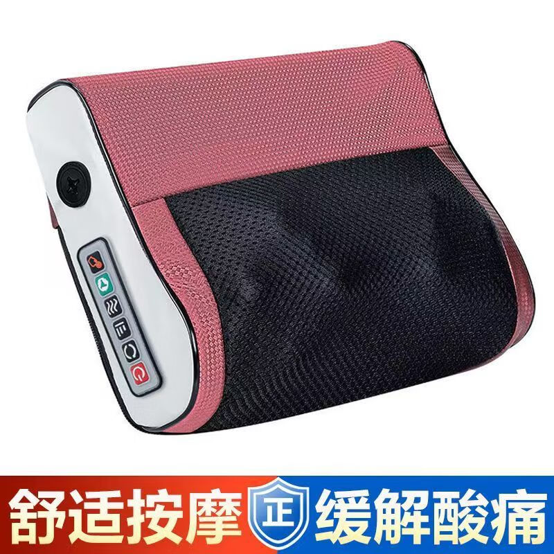Yangtze cervical spine massager multi-function pillow, leg massage pillow, whole body shoulder, neck, waist and back hot compress, home simulation human kneading massager as a holiday gift for parents, upgraded flagship gray model, six-level adjustment + red light hot compress + deep kneading