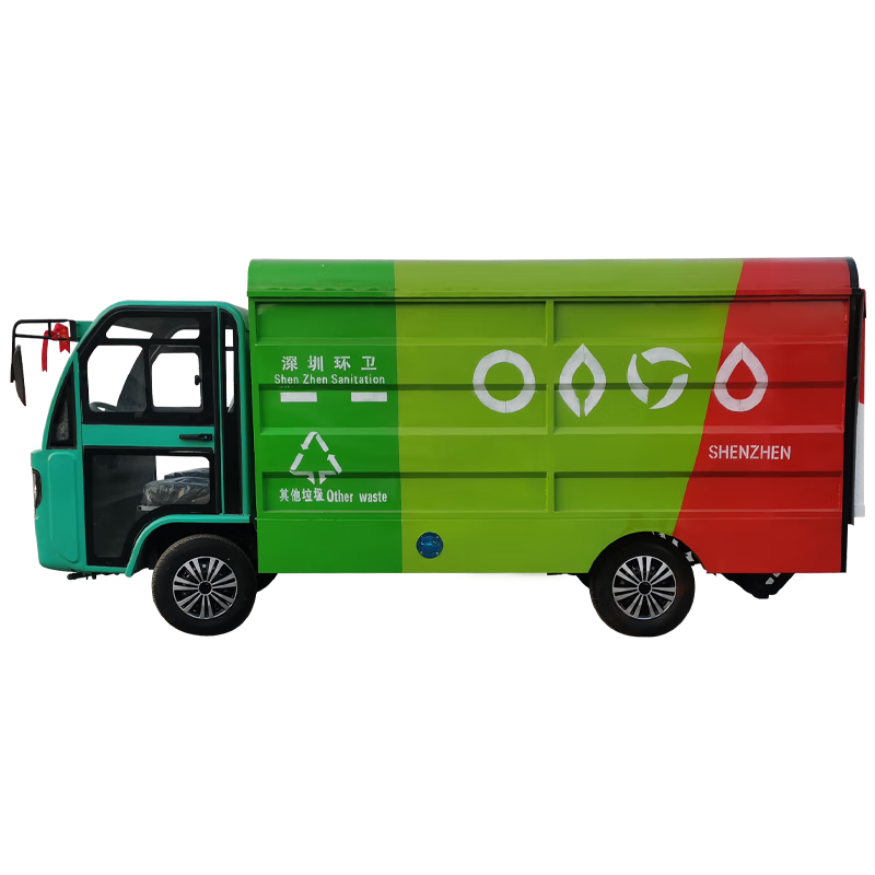 Nongdawei electric four-wheel 8-barrel garbage classification vehicle property street garbage collection new energy garbage removal vehicle municipal sanitation garbage bin transfer vehicle hydraulic lifting garbage truck Electric four-wheel 8-barrel garbage classification vehicle