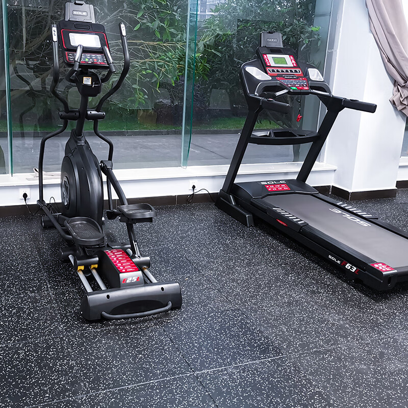 RECHFIT gym rubber floor mats, shock-absorbing, soundproofing, anti-slip, anti-smashing, cushioning floor fitness floor mats, sports floor rubber