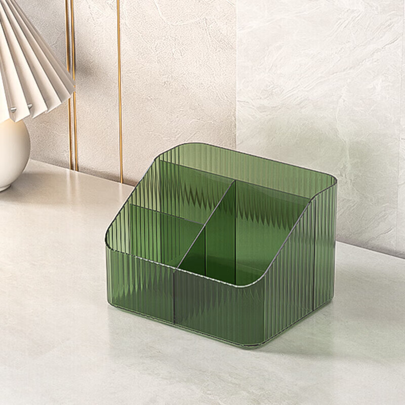 Jingsheng Jinshi Desktop Light Luxury Storage Box Home Cosmetics Plastic Stationery Skin Care Product Organizing Rack Multi-grid Large Size Random Color