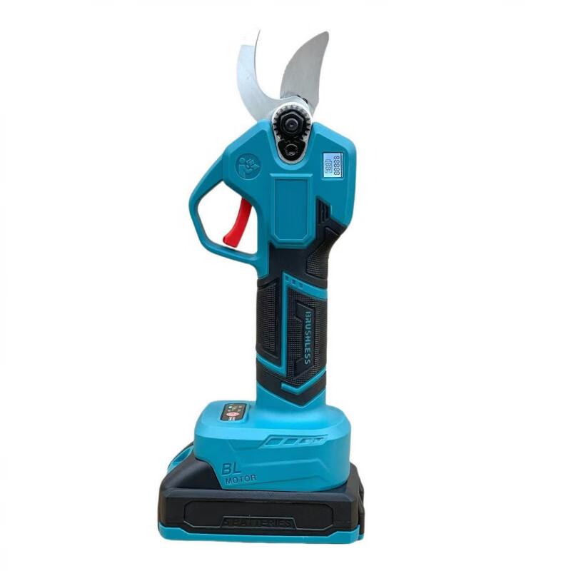 Kaosen lithium-ion pruning shears, new wireless garden electric shears, rechargeable brushless fruit tree shears, 2.5 opening bare metal (without digital display)