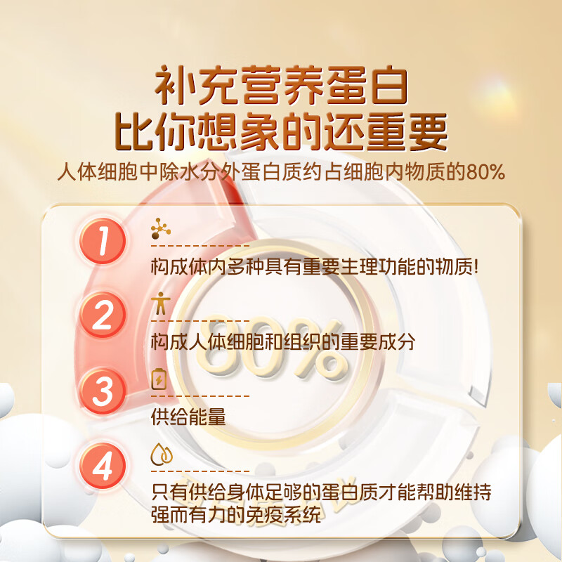 FMUKE bovine colostrum isolated whey protein powder hydrolyzes poor constitution and enhances immunity to supplement nutrition for the elderly 430g/can Intestinal care, full nutrition 430g*3 cans