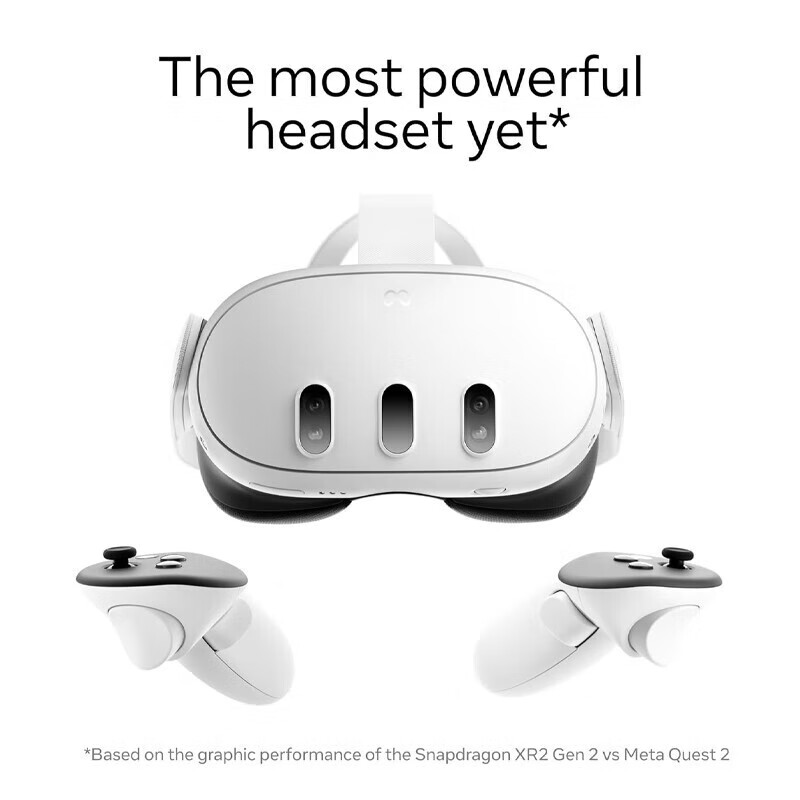META Quest3 VR all-in-one machine Meta Quest3S VR glasses and helmet meta quest3 smart XR device Quest3 512G + elite headset + storage bag, etc. Brand new and original, not activated