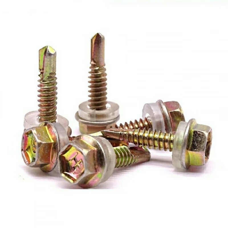 Meikejie national standard 5.5 hexagonal drill tail wire national standard dovetail wire color steel tile special nails steel structure nails self-tapping screws main picture