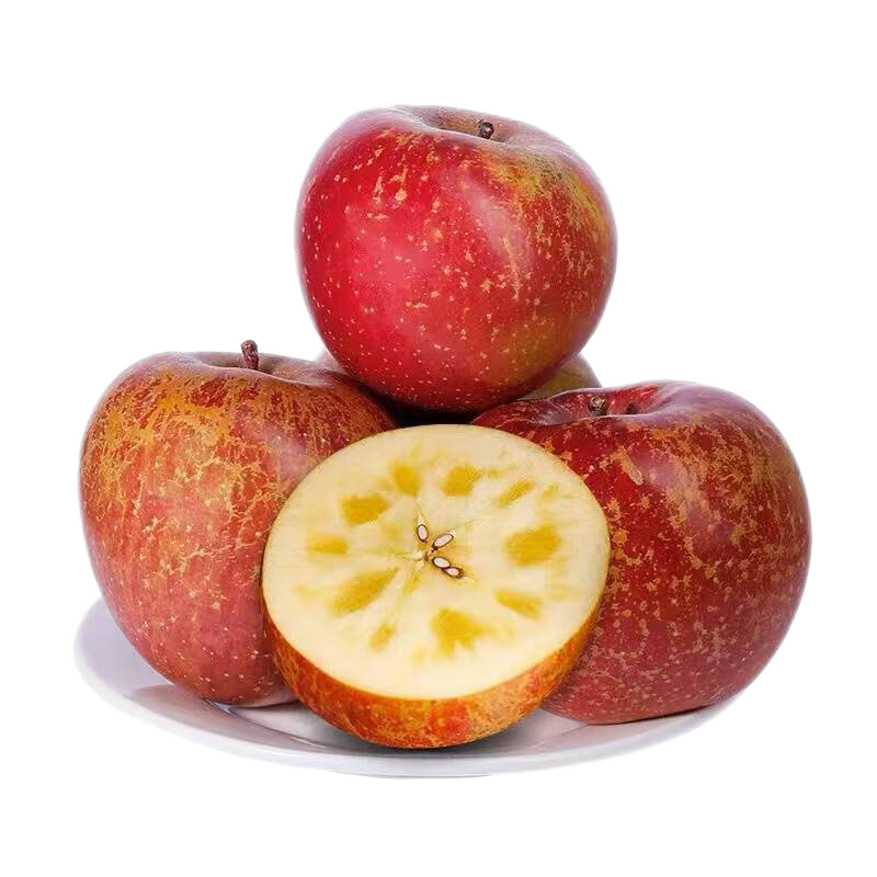 Daliangshan Apple, Yanyuan Apple, Rock Candy Heart Apple, Fruit Gift Box, Straight from the Source, 8 catties, 20-24 pcs, 70-75mm