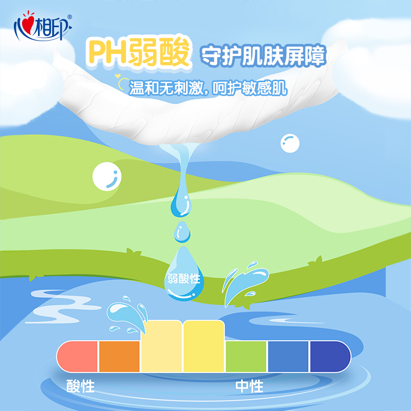 Xinxiangyin Super Mini Wet Toilet Paper 7 pieces