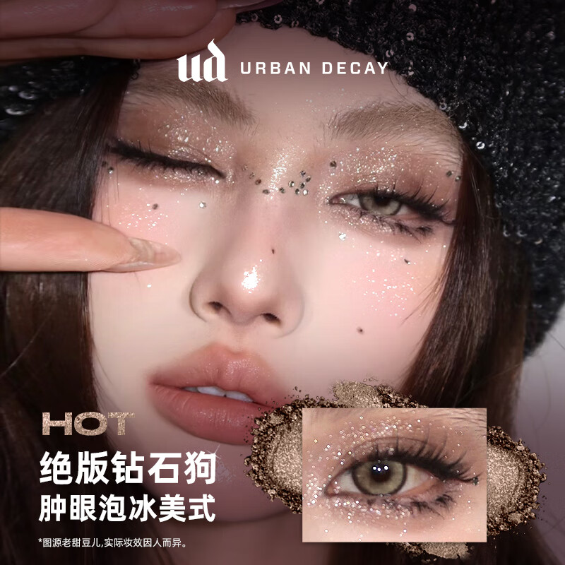 Urban Decay UD Cowherd Eyeshadow Tea Cowherd Monochrome Palette High Glow Glitter Birthday New Year Valentine's Day Gift