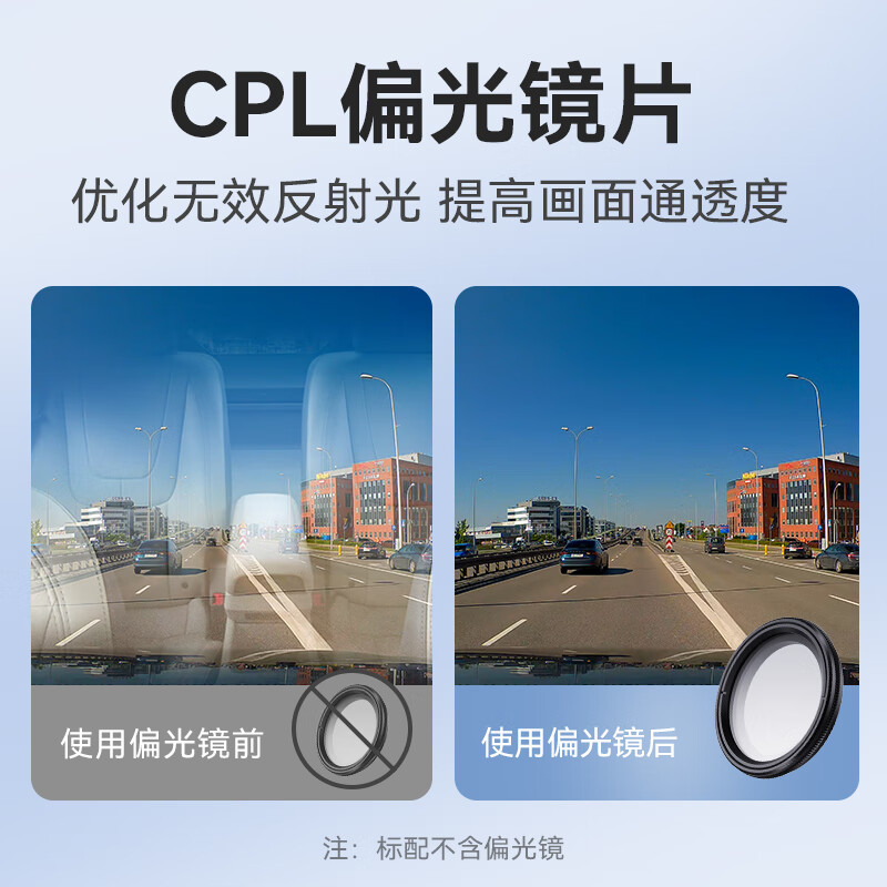 VANTRUE E1 driving recorder 2.5K high-definition hard screen small square parking monitoring GPS track voice control Time Gray Official Standard