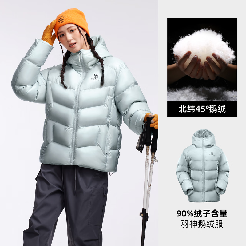 Camel Yushen Women's Goose Down Jacket Winter New Men's and Women's Same Style Jacket Warm Thickened Bread Jacket