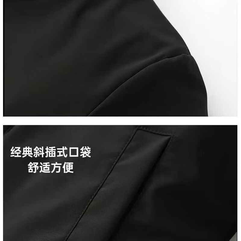 Woodpecker Winter Eco-Friendly Wool Jacket Stand Collar Middle-aged and Elderly Fur One-piece Thickened Coldproof Warm Jacket Liner Cotton Jacket Top Black (White Liner) Brand Special Price Clearance Pickup 2XL 135-155 Jin