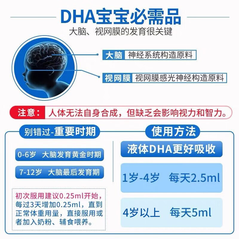 Nordic Naturals Norwegian fish infant DHA fish oil deep sea cod liver oil drops children, teenagers and students capsules imported children's DHA fish oil drops (over 1 year old) 237ml*1 bottle
